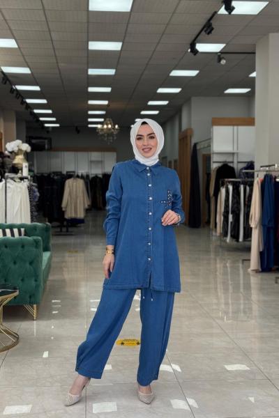 Kelebek Kot Takım kot mavi koyu