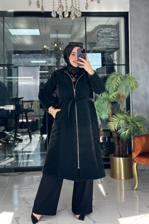 Almina Mont Siyah Siyah