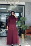 Gülşen Elbise Bordo Bordo