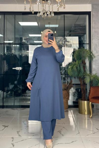 Nil Takım İndigo mavi indigo