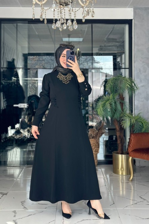 Zarif Elbise Siyah Siyah