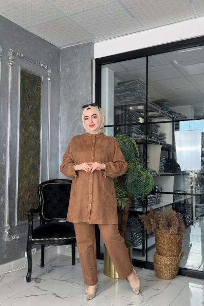 Miray Süet Takım Taba Taba