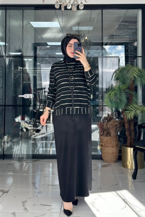 Dora Takım Siyah Siyah