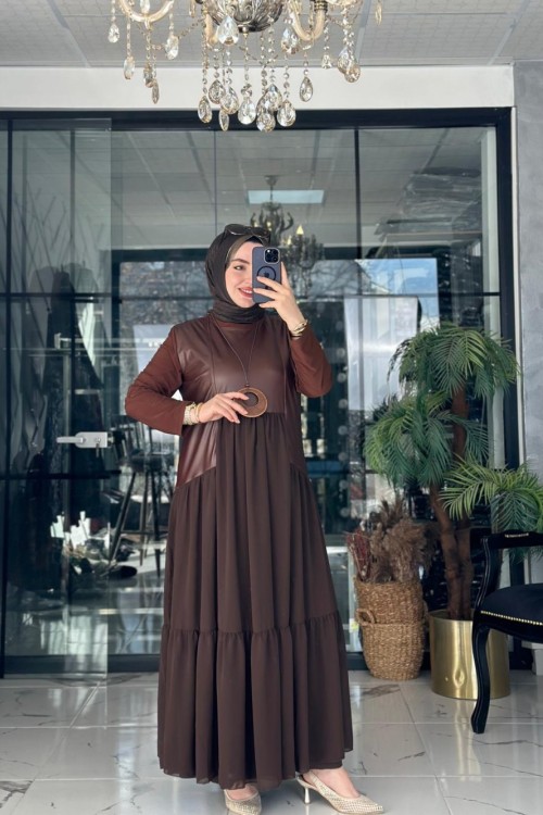 Helin Elbise Kahverengi Kahverengi