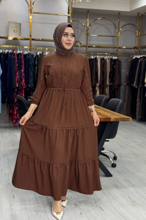 Meryem Elbise Kahverengi Kahverengi
