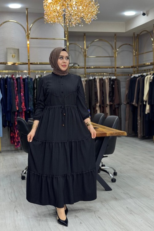 Meryem Elbise Siyah Siyah