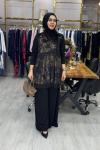 Dilay Tunik Siyah Siyah