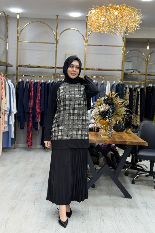 Begüm Takım Gri Gri