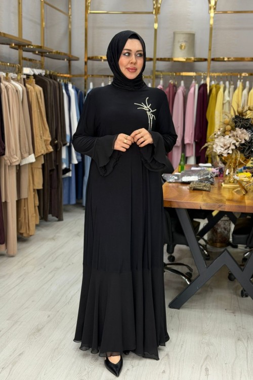 Mevsim Elbise Siyah Siyah