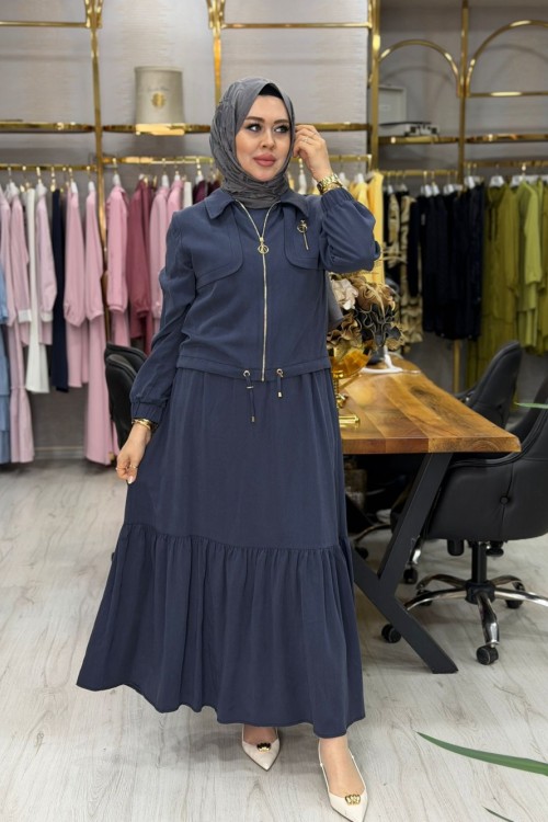 Simay Elbise Mavi Mavi