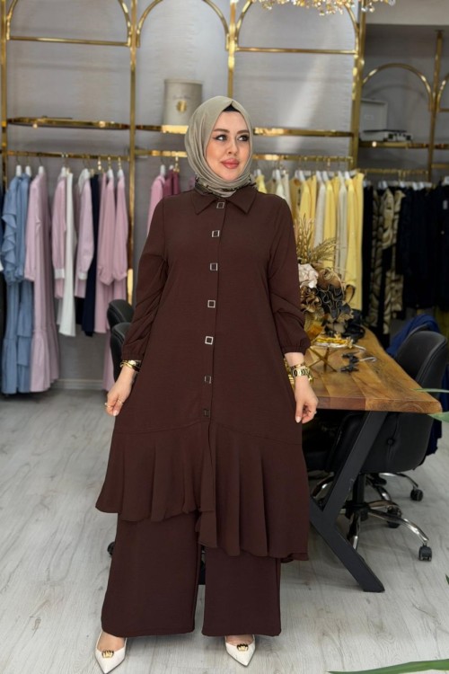 Beyza Takım Kahverengi Kahverengi