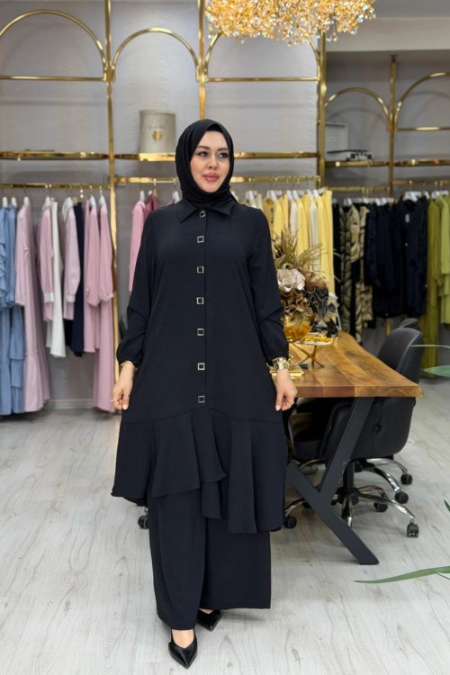 Beyza Takım Siyah Siyah