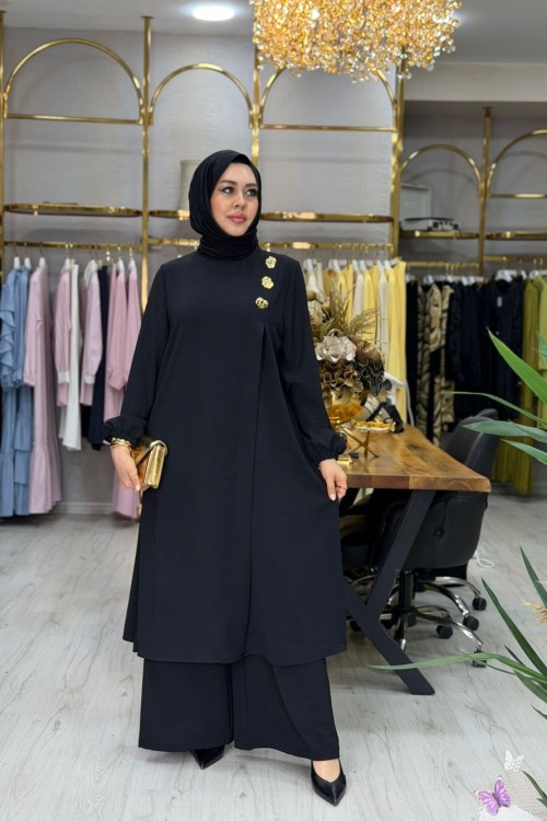 Lara Takım Siyah Siyah