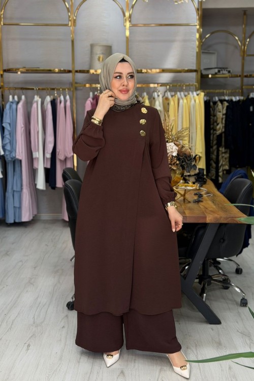 Lara Takım Kahverengi Kahverengi