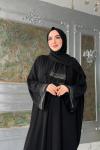 Azure Abaya-Siyah Siyah