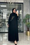 Azure Abaya-Siyah Siyah