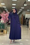 Dubai Abaya-Lacivert Lacivert
