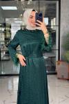 Gülperi Elbise-Yeşil Yeşil