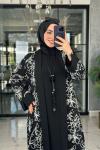 Karmen 2li Abaya-Siyah Siyah