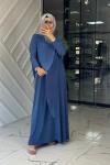 Meyra Elbise-Mavi indigo mavi indigo