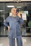 Mücevher Üçlü Takım Bebe Mavisi Bebe Mavisi