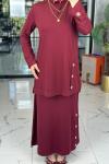 Nimet Etek Takım-Bordo Bordo