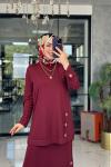 Nimet Etek Takım-Bordo Bordo