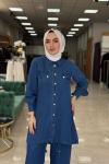 Pırıl Pantolon Takım-Mavi Mavi