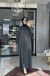 Saliha Elbise Gri Gri