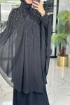 Selda Abaya-Siyah Siyah