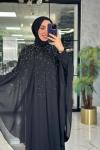 Selda Abaya-Siyah Siyah