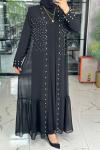 Semanur Abaya-Siyah Siyah