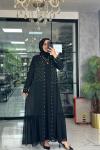 Semanur Abaya-Siyah Siyah