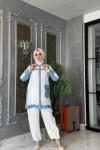 Smile Spor Takım-Beyaz Beyaz