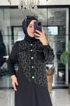 Deren Elbise Siyah