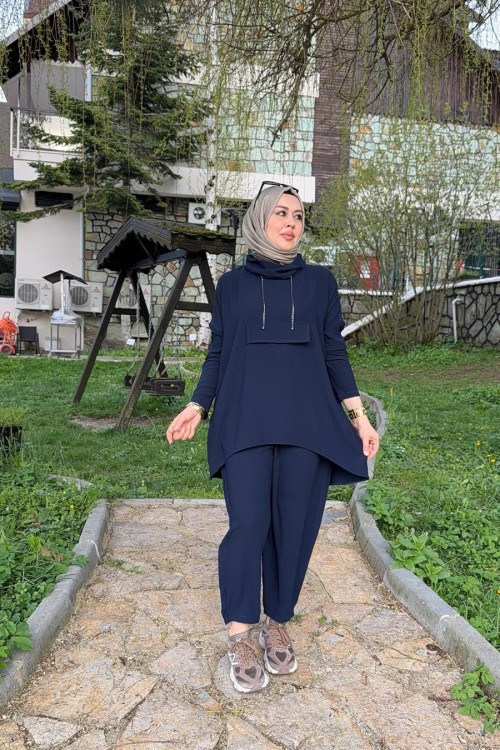 Şalvar Takım Lacivert