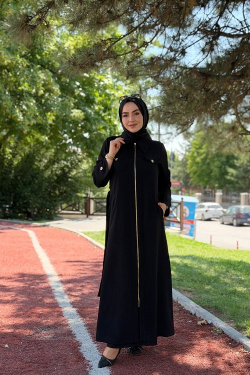 Kuğu Ferace Siyah