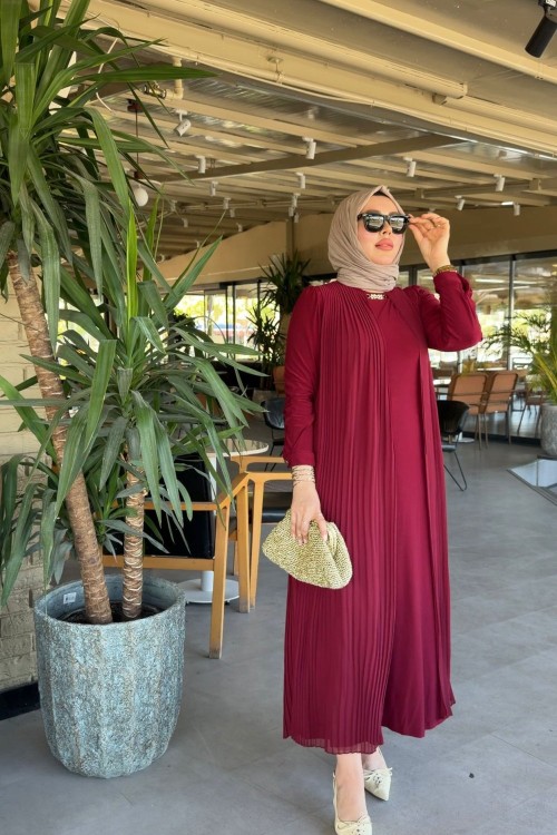 Gülşen Elbise Kırmızı