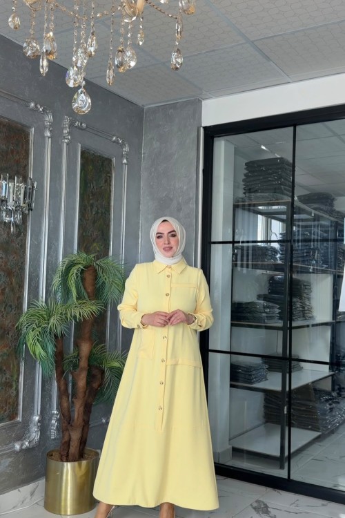 Yeşim Elbise Sarı