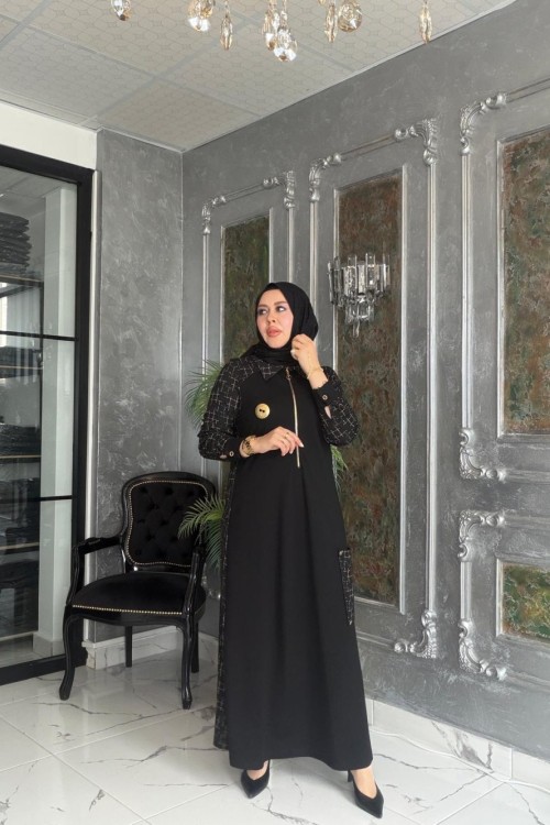 Nefes Elbise Siyah