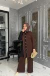 Filiz Pantolon Takım Kahvrengi